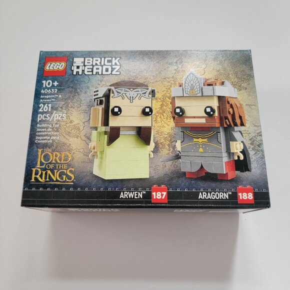LEGO BrickHeadz 40632 Aragorn and Arwen, new, perfect condition box - Picture 6 of 9